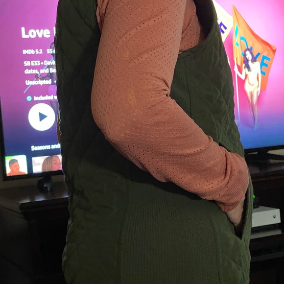 NWOT Chaps Military Green Vest - Picture 9 of 12